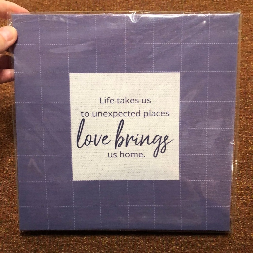 5/$25 Canvas Wall decor Measurements: 8.5X8.5 Hanging Wall Decor. New!